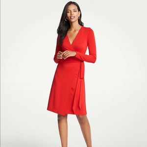 Brand new Ann Taylor wrap dress size 00 red